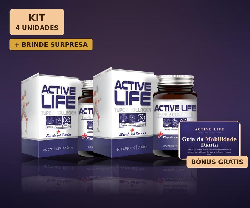 Kit Active Life — caixas com 60 cápsulas