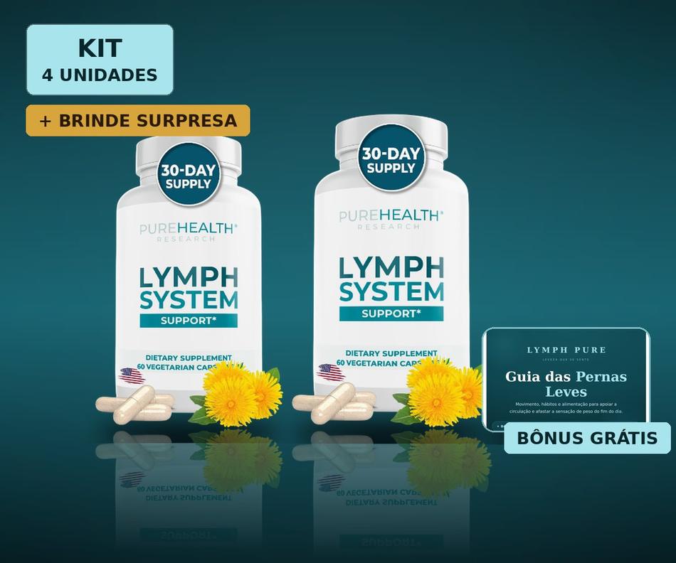 Kit Lymph Pure — caixas com 60 cápsulas