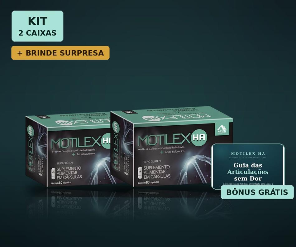 Kit Motilex HA — caixas com 60 cápsulas
