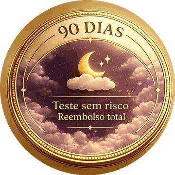 Selo de garantia de 90 dias — teste sem risco, reembolso total